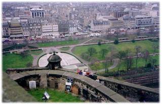 Looking Down on Edinburgh