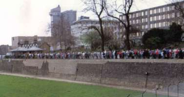 Line at the Tower